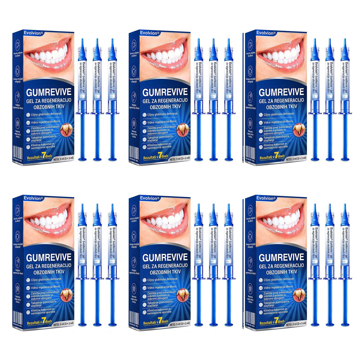 🦷 Evolvion® GumRevive gel za obnovo parodontalnega tkiva🍓3️⃣