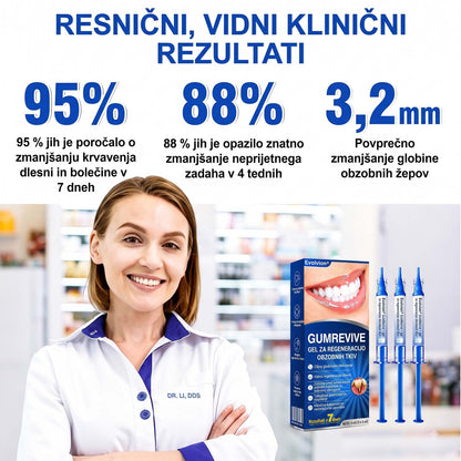 🦷 Evolvion® GumRevive gel za obnovo parodontalnega tkiva🍓3️⃣