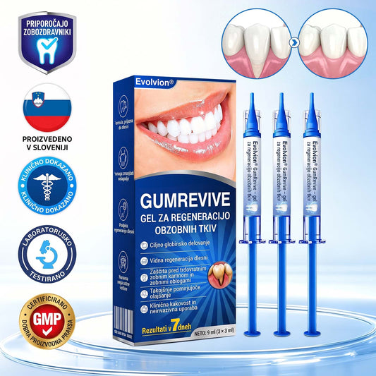 🦷 Evolvion® GumRevive gel za obnovo parodontalnega tkiva🍎1️⃣