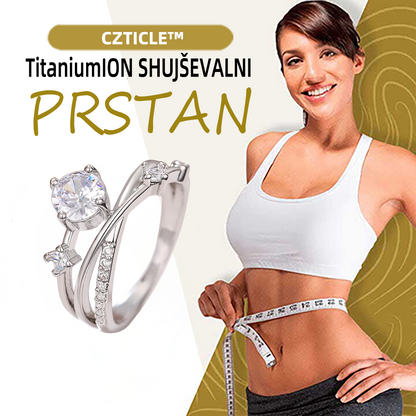 Zadnji dan promocije z 80 % popustom 🔥 -𝘾𝙕𝙏𝙄𝘾𝙇𝙀™ Magnetoterapevtski prstan  moissanitnim diamantom 😈