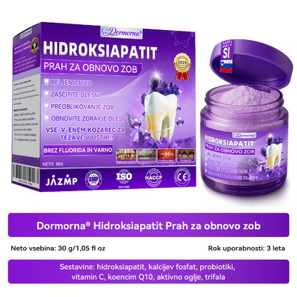 Uradna trgovina |𝑫𝒐𝒓𝒎𝒐𝒓𝒏𝒂® Prašek za obnovo zob z hidroksiapatitom✅Učinkovito obnavlja karies, težave z dlesnimi, občutljivost zob, razjede v ustih in rumenenje zob, hkrati pa znatno izboljšuje splošno zdravje ustne votline🧑‍⚕️