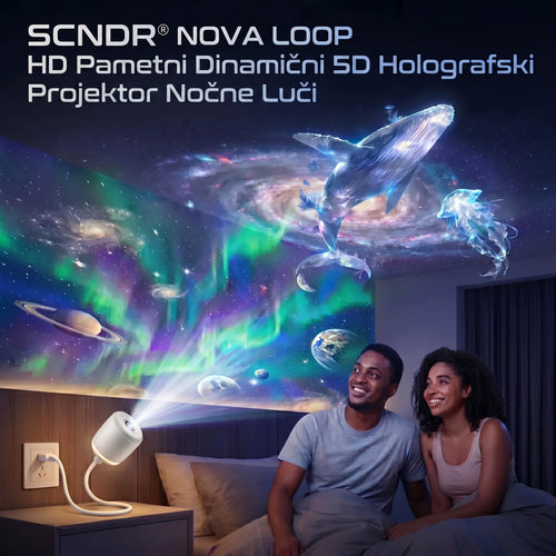 ⏰ Zadnji dan akcije! 🔥 – SCNDR® Nočni projektor – Pametni holografski projektor zvezd🌠️