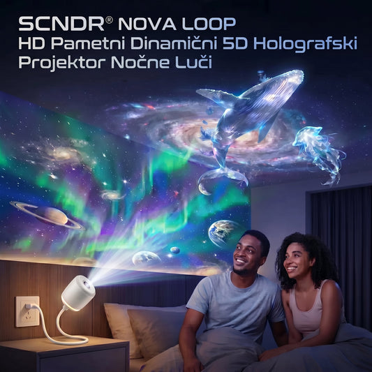⏰ Zadnji dan akcije! 🔥 – SCNDR® Nočni projektor – Pametni holografski projektor zvezd🌌