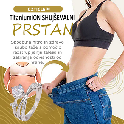 Zadnji dan promocije z 80 % popustom 🔥 -𝘾𝙕𝙏𝙄𝘾𝙇𝙀™ Magnetoterapevtski prstan  moissanitnim diamantom 😈