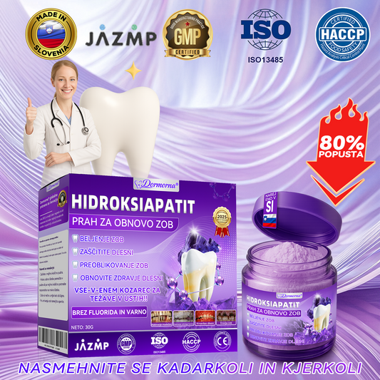 𝐷𝑜𝑟𝑚𝑜𝑟𝑛𝑎® Prašek za obnovo zob z hidroksiapatitom💥Učinkovito obnavlja karies, težave z dlesnimi, občutljivost zob, razjede v ustih in rumenenje zob, hkrati pa znatno izboljšuje splošno zdravje ustne votline🌲